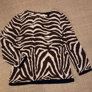 J. Crew Animal Print Blouse